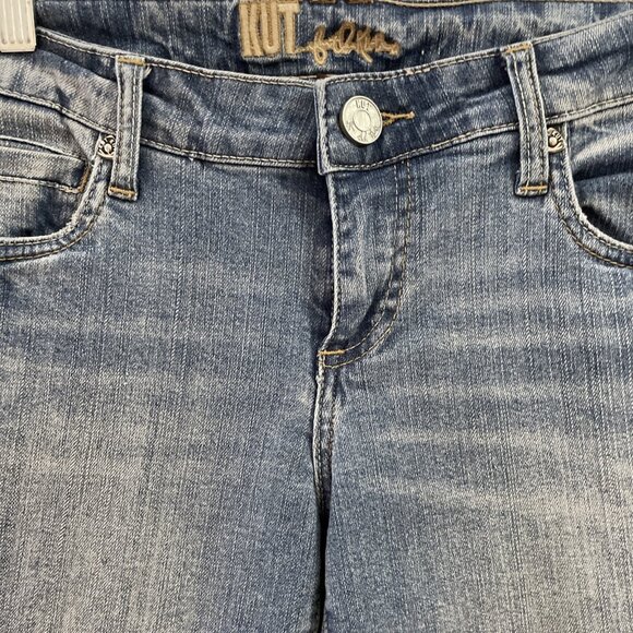 Kut from the Kloth Low Rise Jeans Womens 2 Blue Denim Katy Straight Stretch Y2K - Picture 3 of 12